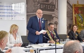 Sekretarz Ambasady&nbsp;Ukrainy w RP i delegacja z Berdyczowa na sesji Rady Miejskiej w Płońsku (19)