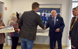 Sekretarz Ambasady&nbsp;Ukrainy w RP i delegacja z Berdyczowa na sesji Rady Miejskiej w Płońsku (13)