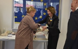 Sekretarz Ambasady&nbsp;Ukrainy w RP i delegacja z Berdyczowa na sesji Rady Miejskiej w Płońsku (11)