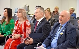 Sekretarz Ambasady&nbsp;Ukrainy w RP i delegacja z Berdyczowa na sesji Rady Miejskiej w Płońsku (6)