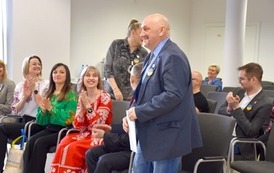 Sekretarz Ambasady&nbsp;Ukrainy w RP i delegacja z Berdyczowa na sesji Rady Miejskiej w Płońsku (4)