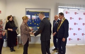 Sekretarz Ambasady&nbsp;Ukrainy w RP i delegacja z Berdyczowa na sesji Rady Miejskiej w Płońsku (1)