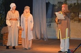 Sala teatralna, gdzie przedstawiony został  spektakl ukazujący dzieje Czerwińska