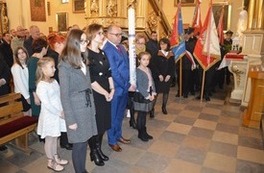 Msza odprawiana w kościele w Czerwińsku z okazji odzyskania praw miejskich przez Czerwińsk