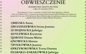 Znamy wyniki wybor&oacute;w do Rady Senior&oacute;w Miasto Płońsk