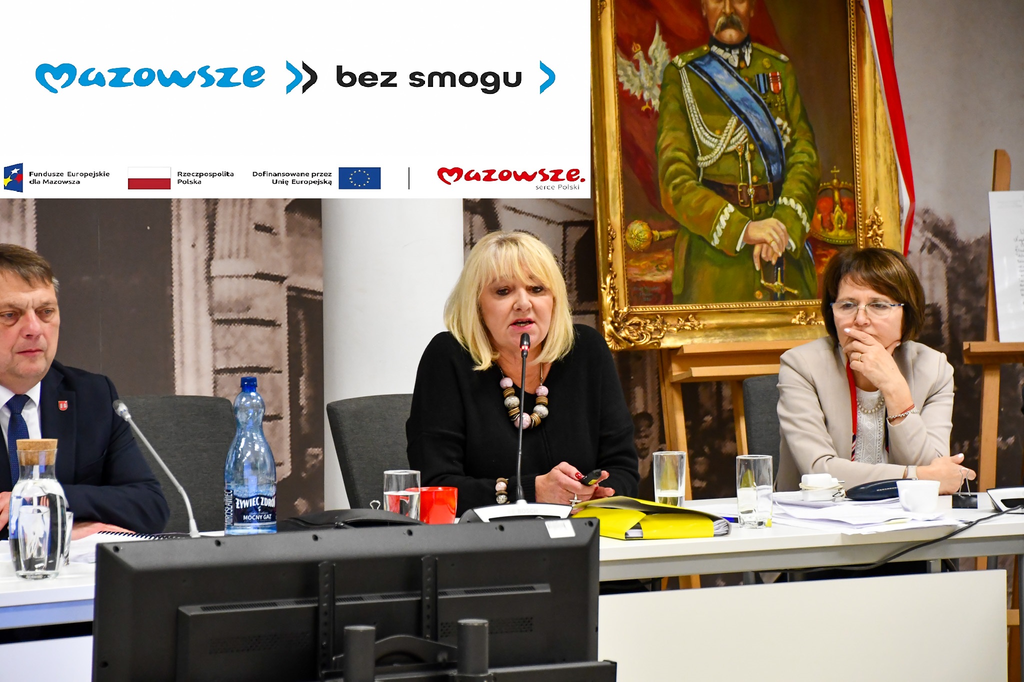 Sesja rady miejskiej, prezentacja ekodoradcy