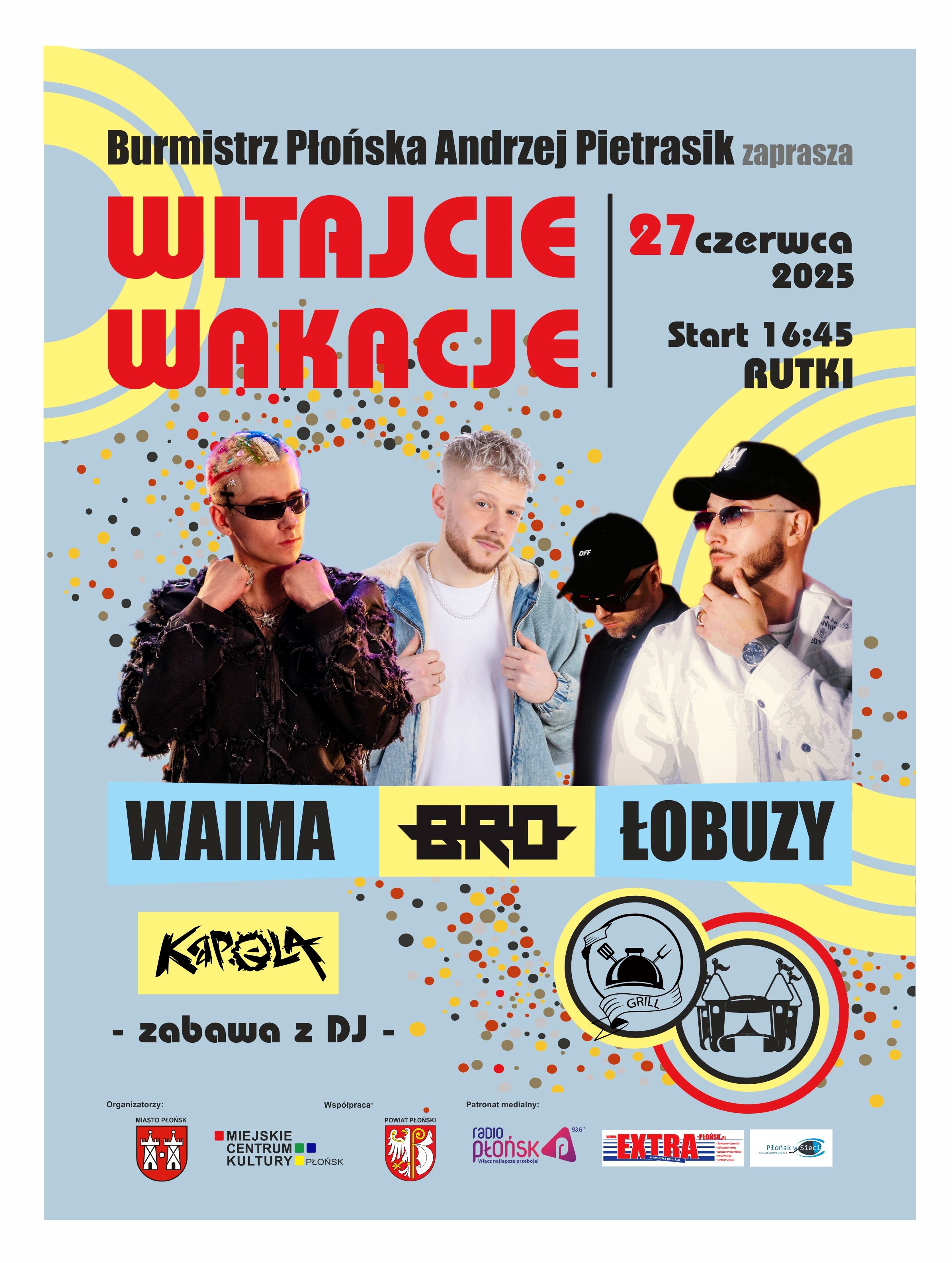 Rozpoczęcie wakacji - plakat
