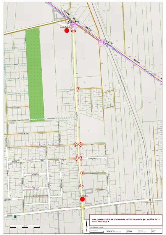 Mapa Płońska