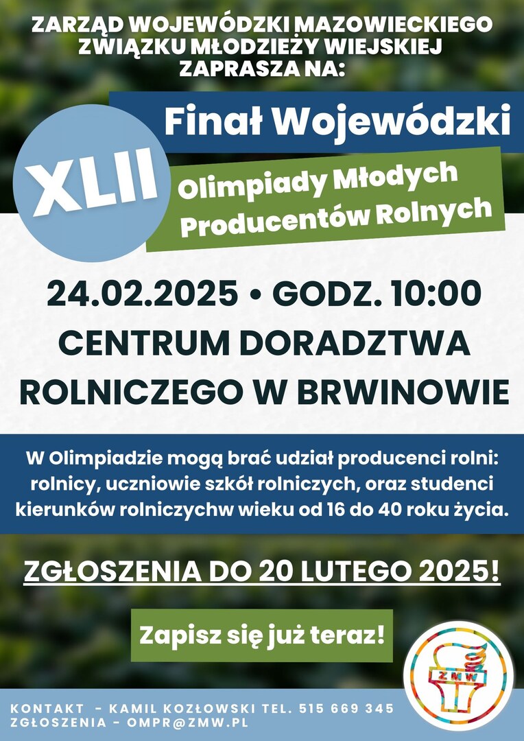 Plakat promujący Olimiadę