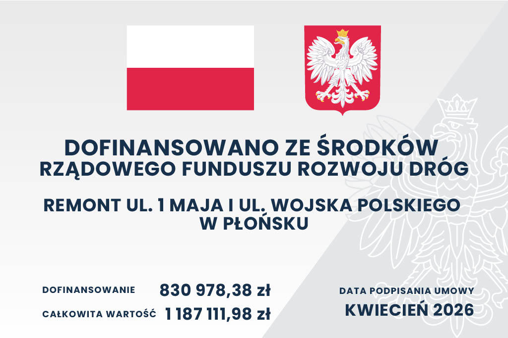 Remont_ul-_1_Maja_i_ul-_Wojska_Polskiego_w_Płońsku