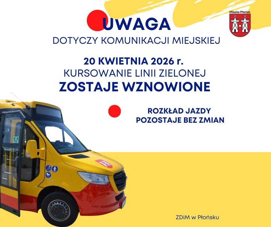 Informacja ZDiMu dot. kursowania autubusu
