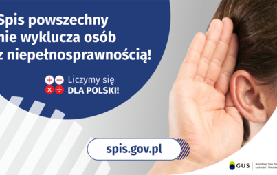 Zdjęcie do Spis nie wyklucza os&oacute;b z niepełnosprawnością!