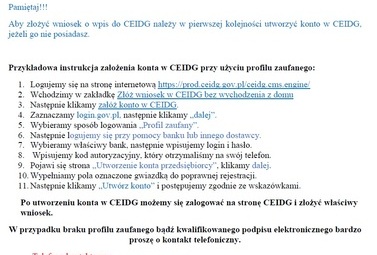 Zdjęcie do Ważna informacja dla przedsiębiorc&oacute;w