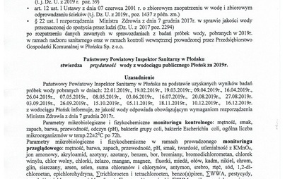 Zdjęcie do Ocena jakości wody z wodociągu w Płońsku