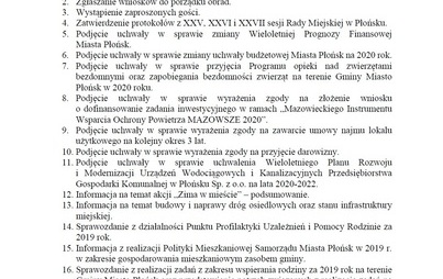 Zdjęcie do XXVIII sesja Rady Miejskiej w Płońsku