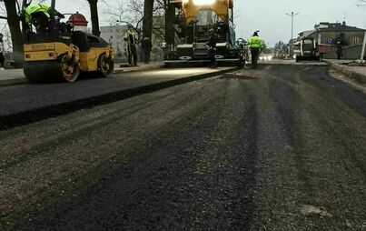 Zdjęcie do Warstwa wiążąca ułożona na ulicy Grunwaldzkiej