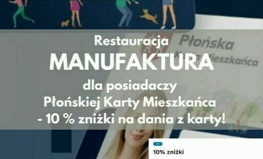 Zdjęcie do Nowy partner w programie Karta Mieszkańca - Restauracja Manufaktura
