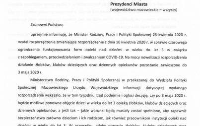 Zdjęcie do OGRANICZENIE FUNKCJONOWANIA FORM OPIEKI NAD DZIEĆMI W WIEKU DO LAT 3