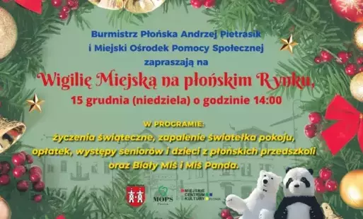 Zdjęcie do Wigilia Miejska na Płońskim Rynku