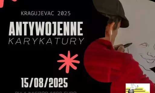 Zdjęcie do KONKURS XXIII MIĘDZYNARODOWEGO BIENNALE SALONU  ANTYWOJENNE KARYKATURY "KRAGUJEVAC 2025"