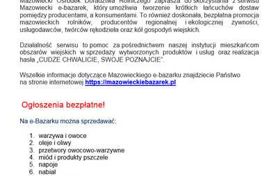 Zdjęcie do Internetowa platforma dla lokalnych rolnik&oacute;w