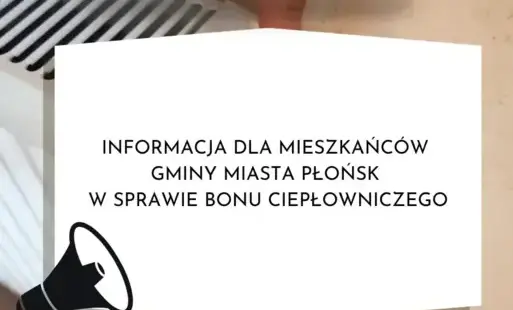Zdjęcie do Informacja w sprawie bonu ciepłowniczego