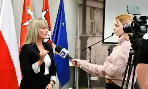 Zdjęcie do Konferencja prasowa z udziałem Agaty Witkowskiej