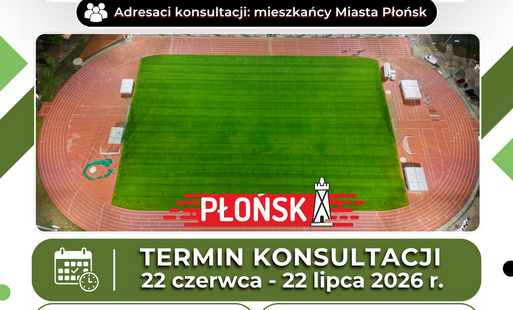 Zdjęcie do Trwają konsultacje społeczne dot. nadania nazwy Stadionowi Miejskiemu w Płońsku
