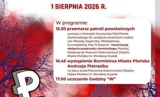 Zdjęcie do Pokażmy, że Płońsk pamięta! Wsp&oacute;lnie uczcijmy Bohater&oacute;w Powstania Warszawskiego