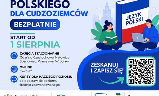 Zdjęcie do Bezpłatne kursy języka polskiego dla pełnoletnich cudzoziemc&oacute;w