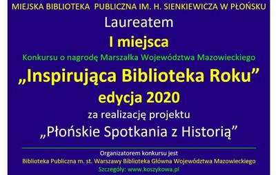 Zdjęcie do Miejska Biblioteka Publiczna w Płońsku laureatem konkursu