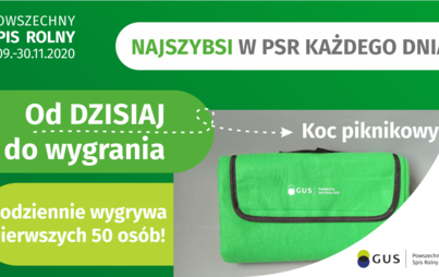 Zdjęcie do Nie czekaj ze spisem rolnym, aż nastanie noc. Spisz się szybko i wygraj koc!