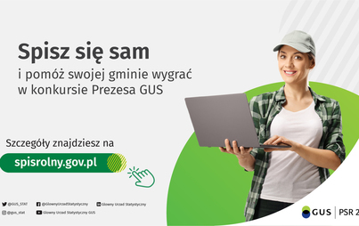 Zdjęcie do Spisz się sam i pom&oacute;ż swojej gminie wygrać w konkursie Prezesa GUS