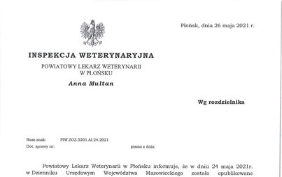 Zdjęcie do Ptasia grypa HPAI - rozporządzenie wojewody