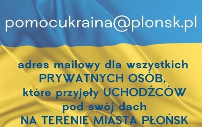 Zdjęcie do Informacja Przewodniczącego Miejskiego Zespołu Pomocy Ukrainie