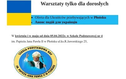 Zdjęcie do Bezpłatny kurs języka polskiego w SP nr 4 w Płońsku