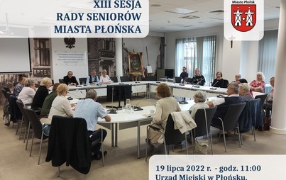 Zdjęcie do XIII sesja Rady Senior&oacute;w w Płońsku