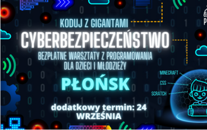 Zdjęcie do "Koduj z Gigantami: Cyberbezpieczeństwo" - dodatkowy termin
