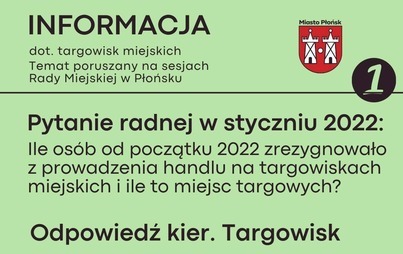 Zdjęcie do Pytania Radnych dot. targowiska