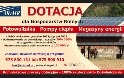 Zdjęcie do Dotacja dla Gospodarstw Rolnych