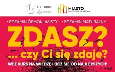 Zdjęcie do Kursy online przygotowujące do egzaminu &oacute;smoklasisty i maturalnego