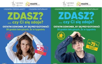 Zdjęcie do Kursy dla uczni&oacute;w klas &oacute;smych/klas maturalnych