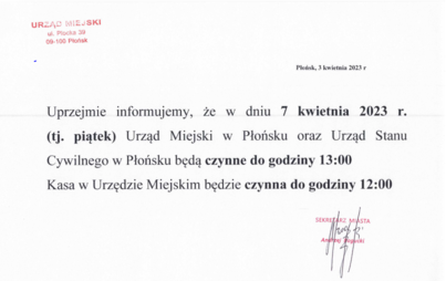 Zdjęcie do Informacja