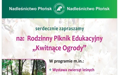 Zdjęcie do Rodzinny Piknik Edukacyjny "Kwitnące Ogrody"