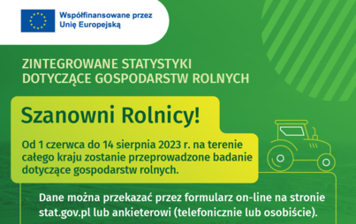 Zdjęcie do Weź udział w badaniu GUS i wspieraj polskie rolnictwo!