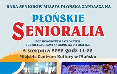 Zdjęcie do Płońskie Senioralia pod honorowym patronatem burmistrza Płońska Andrzej Pietrasik