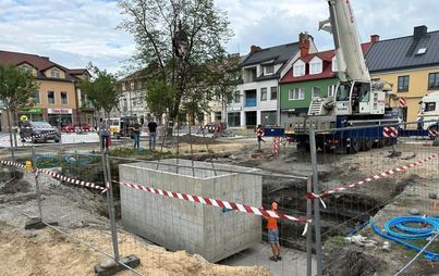 Zdjęcie do Techniczne serce fontanny jest już na miejscu