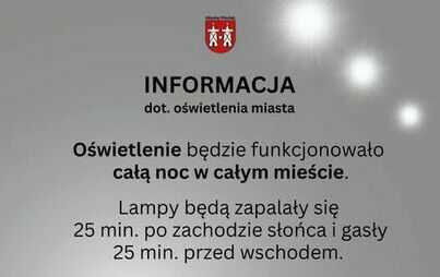 Zdjęcie do Uwaga - dotyczy oświetlenia ulicznego