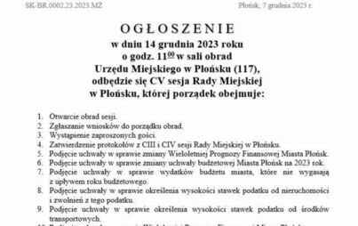 Zdjęcie do CV sesja Rady Miejskiej