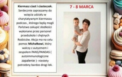 Zdjęcie do UWAGA możesz zjeść pyszne ciacho, a przy okazji bardzo komuś pom&oacute;c